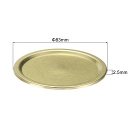 uxcell 50pcs Mason Jar Canning Lids Wide Mouth, 83mm Metal Mason Jar Lids with Airtight Seal and Leakproof for Home Canning & Food Storage Gold