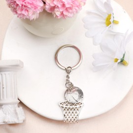 Keyring, Keychain, Creative Basketball for Sports Lovers, Modern and Simple Keychain, Gift for Women, Birthday Gift, Ball Design