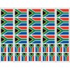 40 Removable Stickers: South Africa Flag, S. African Party Favors,
