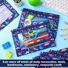 Lincia 6 Pack Back to School Pencil Pouch for 3