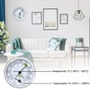 Nizirioo Analogue Thermometer Hygrometer 2-in-1: 3 Pieces Temperature and Humidity