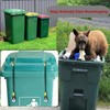 2PCS Bin Lid Locks, Metal Bin Lid Locks for Animals