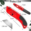 DIYSELF Knife Box Cutter Retractable, Heavy Duty Razor Knife with