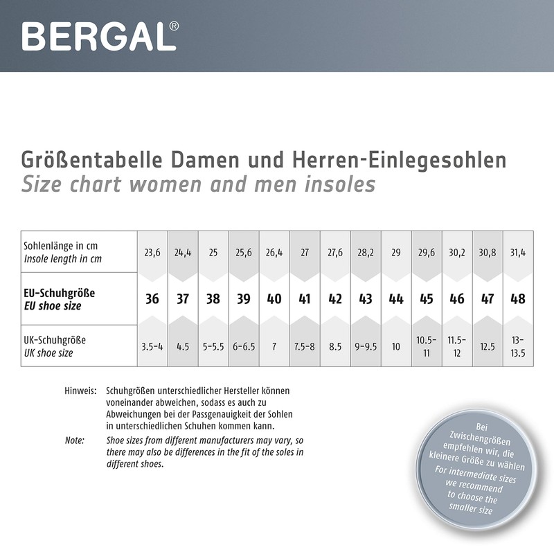 Bergal Bergal Lammfell Comfort Insole, Brown (Braun), 9.5 UK