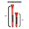 VICE Golf Tees | Neon Red | 60 Driver Tees