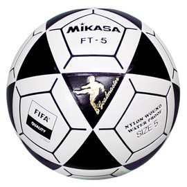 Mikasa FT5 Goal Master Soccer Ball, Black/White, Size 5