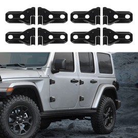 RT-TCZ Door Hinge Cover Trim for Jeep,Front Door Rear Door Hinges Exterior Decoration Accessories for Jeep Wrangler JLU 4-Door & Gladiator JT 2018-2024,8Pack(Carbon Fiber Grain)