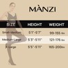 MANZI Microfibre Tights for Women, Semi Opaque Solid Colored Footed