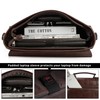 Leather Mens Messenger Bag Vintage 15.6 Inch Waterproof Leather Laptop