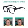 Eyekepper 4 Pack Ladies Eyeglasses - Oversized Square Design Eyewear