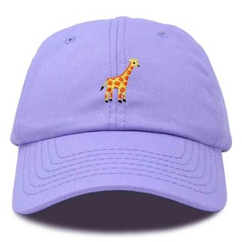 DALIX - Gorra de béisbol de jirafa de algodón suave con bordado personalizado, Lavanda, AdjusMesa