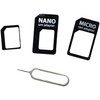3 in 1 Set Nano SIM Card Adapter Nano to