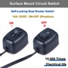 DMWD Paste Type Switch ON/Off Inline Rocker Toggle Switch 250V