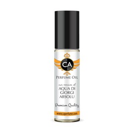 CA Perfume Impression of Aqua Di Giorgi Absolu for Men Eau De Parfum Woody Aromatic Scent Long Lasting Cologne for Men Travel Size TSA Ready for Day and Night Wear 0.33 Fl Oz 10ml