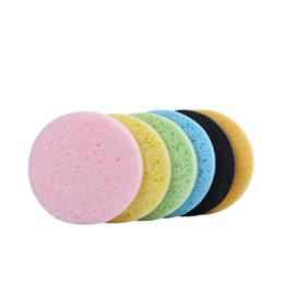 Pack of 50 Face Sponges Compressed Natural Cellulose Sponge Reusable Cosmetic Makeup Remover Sponge Face Cleansing (Mixed Colour)