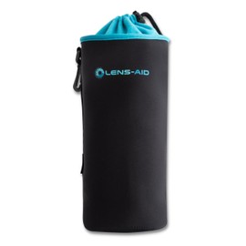 LENS-AID Neoprene Lens Bag with Fleece Lining as a Set or Single Lens Bag or Case as Protection for Lens, Flash, Monitor, Camera Accessories, black, 2xl -