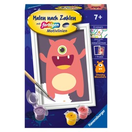 Ravensburger Paint by Numbers 23630 - Red Monster - Children from 7 Years, Yellow