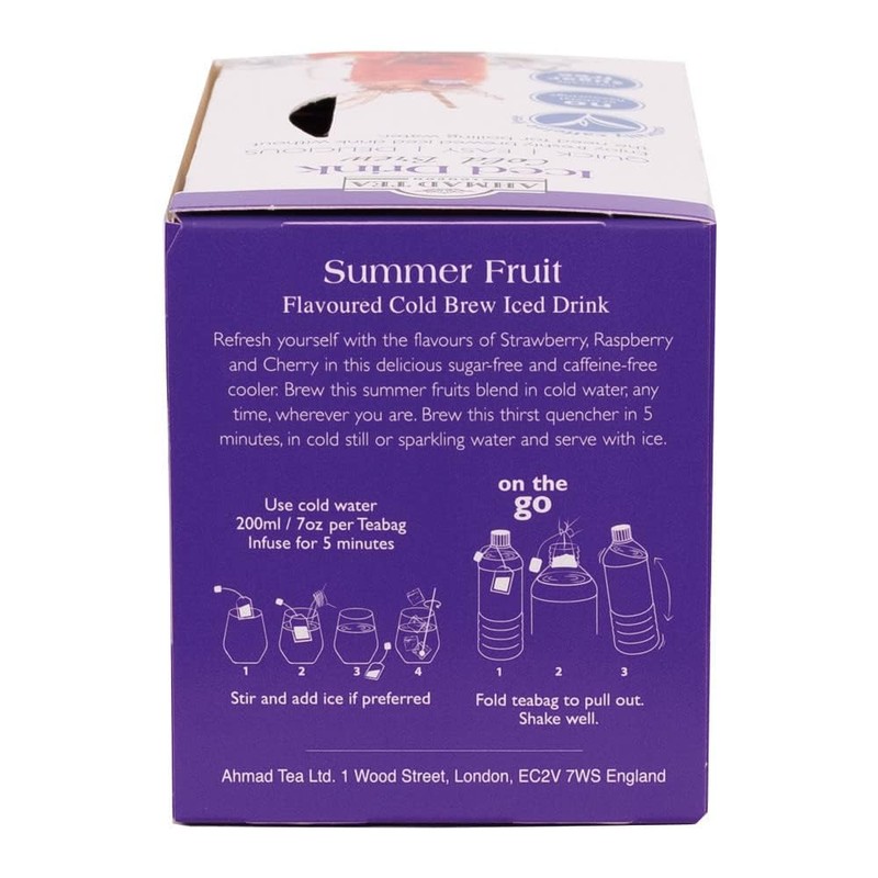 Ahmad Tea Summer Fruits Cold Brew | Infusion Tea -