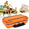 Waterproof Fishing Tackle Box Organizer, Lure Hooks Storage Case Built-in