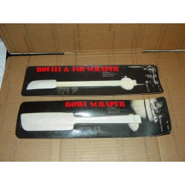 Rubber Queen Vintage 1980's RUBBER QUEEN Bowl Bottle Jar Scrapers Spatula New Old Stock Cream