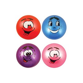 HENBRANDT Smelly Fruity Bouncy Balls 25cm Fruit Scent Large Bouncy Ball Smile Kids Ball Stress Bouncy Balls for Boys and Girls