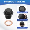 PATIKIL M12 x 1.5mm Metric Thread Pipe Plug Fitting, Hex