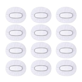 100 Pcs Disposable Ear Covers for Shower, Plastic Waterproof Ear Protectors Disposable Shower Caps for Hair Dye, Bathing, Hotel Spa Salon - White