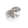 KitchenCraft Round Pastry Cutters with Storage Tin, Metal, Set of