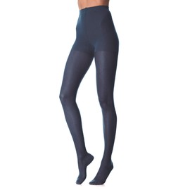 SCUDOTEX 140 Denier Knitted Compression Tights Medium to Strong Compression 19-22 Hg Blue Size 3, blue