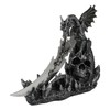 Ebros Gift Dreamwork Fantasy Leviathan Dragon On Graveyard Dracula Skull