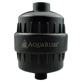 AquaBliss High Output Revitalizing Shower Filter - Reduces Dry Itchy Skin, Dandruff, Eczema, and Dramatically Improves The Condition of Your Skin, Hair and Nails - Matte Black (SF100-BK)