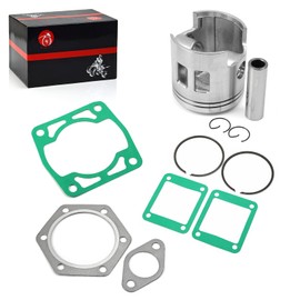 Piston & Piston Rings Kit and Gasket For EZGO 2 Cycle Gas Golf Cart 1989 1990 1991 1992 1993 Standard Bore 3PG Engine 24624-G1 26519-G01