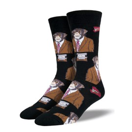 Sock Smith Mens Monkey Biz Socks-Back