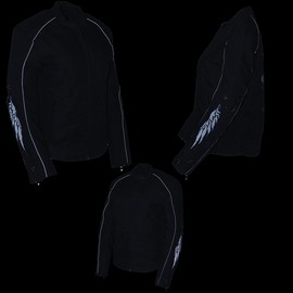 Milwaukee Leather Women's Textile Classic Crossover Motorcycle Riders Jacket - All Year Wear - Large - Large