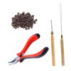 LALAFINA Hair Extension Installation Set Girls Hair Accessories Kit Pliers