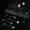 Diamday 8 Pcs Tie Tacks for Men 14K Gold Plated