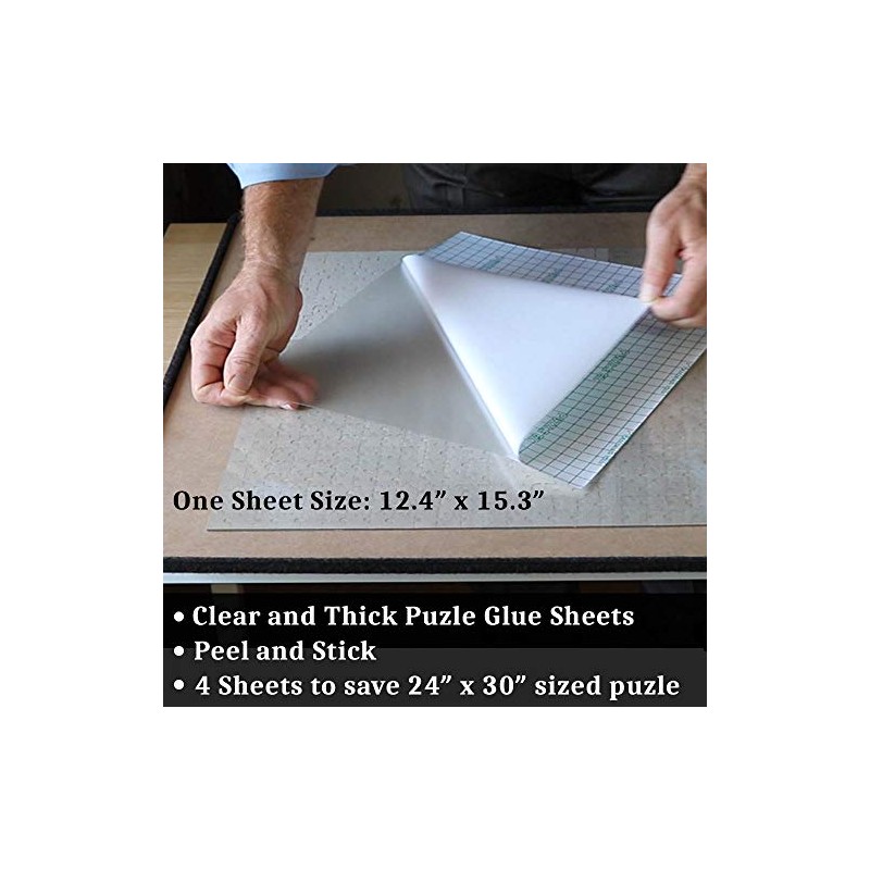 Puzzle Glue Sheets Clear Extra Large Puzzle Saver Peel and
