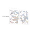 GRIRIW Unique Bird Shape Window Sticker Reflective Sunlight Bird Safety