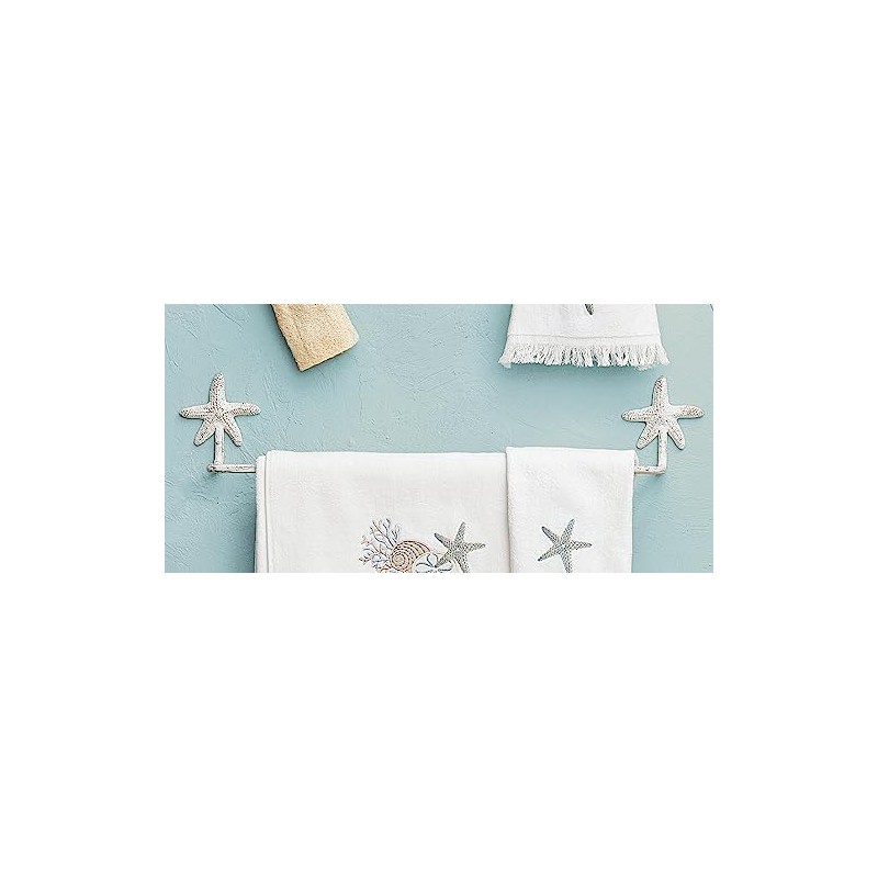BLACK FOREST DECOR Sanibel Starfish Towel Bar - 24 Inch