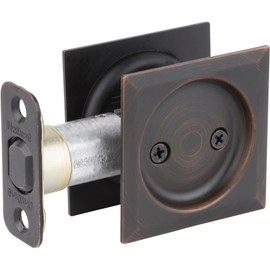 Kwikset 334SQT-11P Square Passage Hall/Closet Pocket Door Lock
