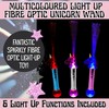 Toyland® 38cm (15") Multicoloured Light Up Fibre Optic Unicorn Wand