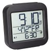 TFA-Dostmann Digital Radio-Controlled Alarm Clock with Temperature, Plastic, Black, 7.7