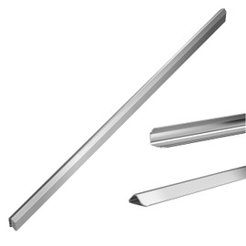 0.5x0.5x48 Inches 304 Stainless Steel Wall Corner Guards (10-Pack) – Heavy Duty Rounded Corner Protector, Smooth Folded Edge Design for Wall Protection