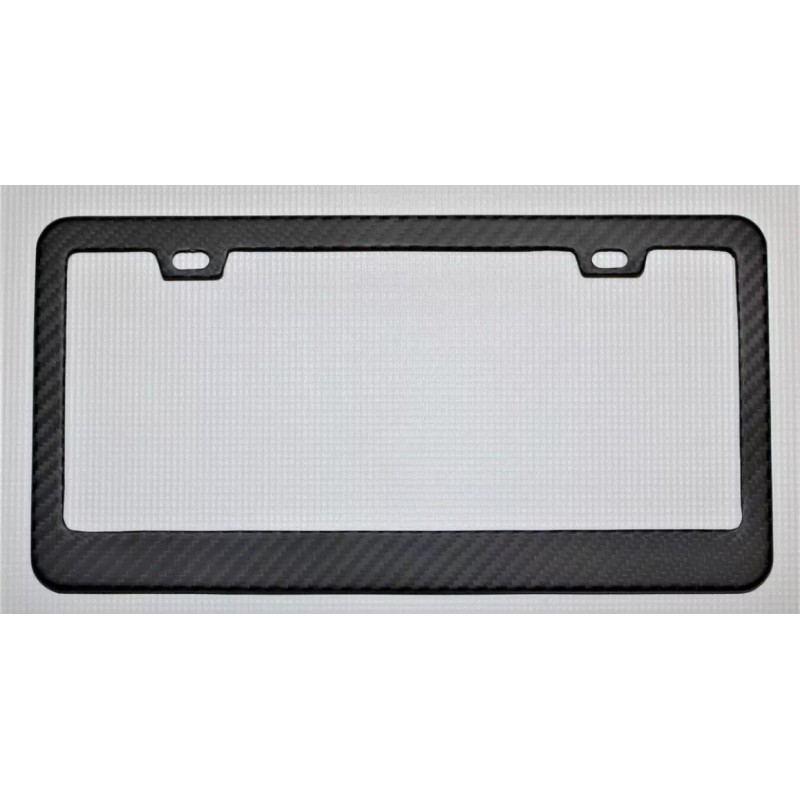 BLVD Car License Plate Frame - 100% Carbon Fiber -