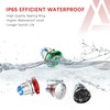 APIELE 19MM Mushroom Head Push Button Switch Momentary Push Button
