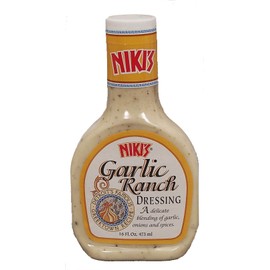 Niki's garlic ranch dressing 16-fl. oz. plastic bottle (pack of 1)