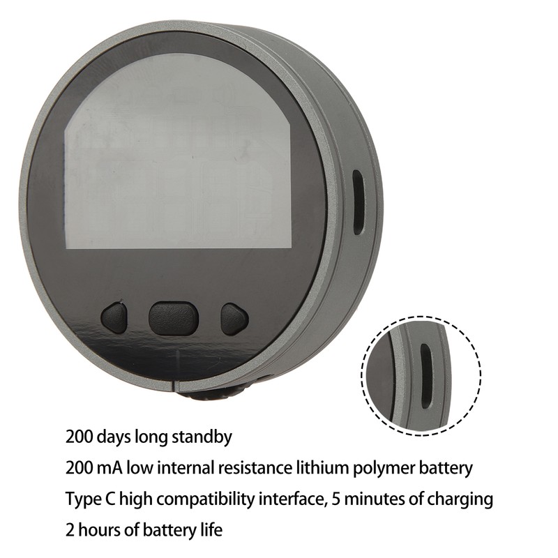 Round Electronic Ruler Distance Meter Electronic Tape Measure with LCD