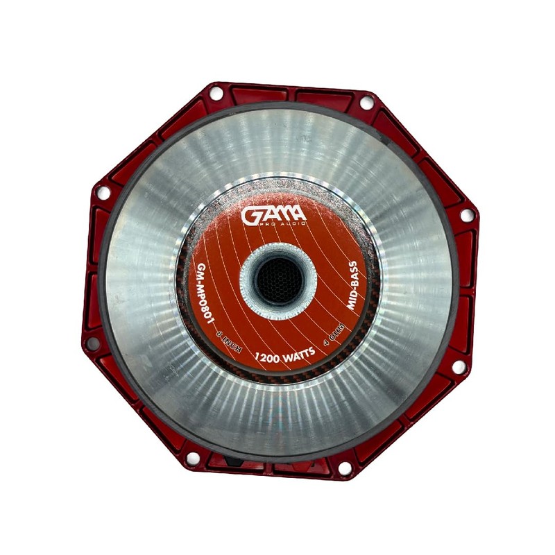 GAMA AUTOPARTS 8" High-Performance Midrange Octagonal Speaker - 1200W Max,