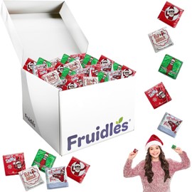 Fruidles Christmas Elf on the Shelf Chocolate, Milk Chocolate Party Bag Fillers, Individually Wrapped Foils, Resealable Bag, Dairy (5 Pounds (Bulk))