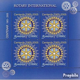 Romania 5903 Sheetlet (complete.issue.) unmounted mint/never hinged ** MNH 2005 100 years Rotary international (Stamps for collectors) Rotary/Lions/Freemason/Pathfinder